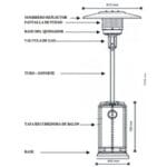 Estufa para patio tipo hongo